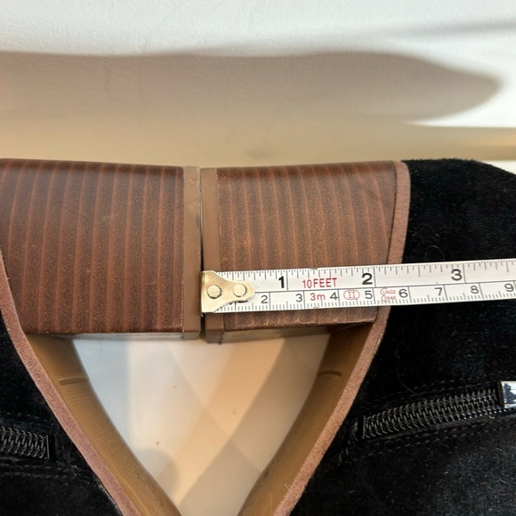 FRANCO SARTO Sz 9 Takoma Booties Low Top Leather Suede Pointy Toe Western Vibes - Picture 4 of 10